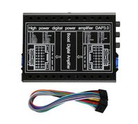 Cpolebev Car Amplifier DC 12V Hi-Fi Booster Audio Stereo Digital Sound Processors 4x60W for Android Lossless Upgrade