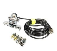 Cpolebev Car Radio Antenna Mount Bracket 5M PL259 SO239 Coaxial Feeder Extend Cable SMA Female Male BNC Connector
