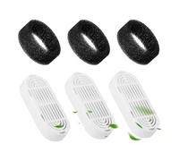 Cpolebev Cat Water Fountain Filter Replacement: 3+3 Pack Replacement Filters for 135oz & 108oz Stainless Steel Pet Fountain