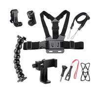 Cpolebev Chest Strap Mobile Phone Holder with Fixed Shoulder Neck Strap for Universal Smartphone First Person Video Photo Living