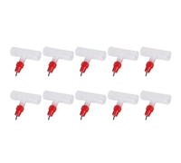 Cpolebev Chicken Nipples Tee Fittings - Fully Automatic Poultry Waterers Kit Chicken Water Drinker 10 Pack