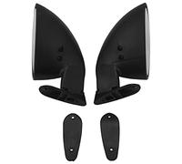 Cpolebev Classic Retro Door Wing Side Mirror Car Matte Rearview Mirror Style Car Accessories Black L+R White Mirror