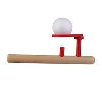 Cpolebev Classic Wooden Games Floating Ball Blow Tube & Balls Blows Toys