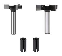 Cpolebev CNC Spoilboard Surfacing Router Bits Black Alloy Cutting Diameter Dado and Planer Router Bits for Woodworking