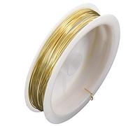 Cpolebev Coloured Brass Wire Gold 9m x 0.5mm