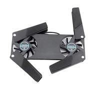 Cpolebev Computer Cooling Pad,Portable Notebook Radiator Foldable Dual Fan Cooling Pad Computer Notebook Computer Cooling