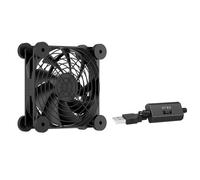 Cpolebev Computer PC Case Fan USB Powered 5V Silent Chassis Cooler for Router Cooling Screws Protective Net B