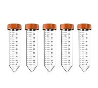 Cpolebev Conical Centrifuge Tube - 50ML Centrifuge Tubes, 25 Pcs Sterile Tubes With Leak-Proof Screw Caps, Conical Tubes Easy To Use Transparent