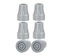 Cpolebev Crutch Tips, 7/8Inch Heavy Duty Non-Slip Rubber Cane Tips, Replacement Cane Foot Caps, Crutch Pads, Foot Crutch Accessories 6 PCS