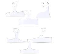 Cpolebev Curvy Tracing Stencils Tools for Woodworking Charcuterie Board Handle Template Cutting Board Template Clear Acrylic Templates Tools