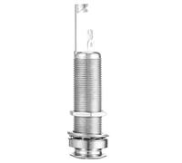 Cpolebev Cylinder Clip End Pin Mono Panel Output Jack Socket For Electric Guitar Bass 6.35mm