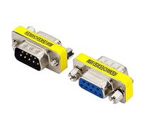 Cpolebev DB9 Computer Video Adapter DB9 Male to Female Serial Port to Hole 9 Pin VGA Female Cable Adapter