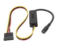 Cpolebev DC 5525 to Hard Drive Power Supply Cable DC 12V to Hard Drive Cable with Step-Down Voltage Regulator