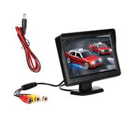 Cpolebev DC 9V-24V 4.3 Inch Car Rearview Monitor Kit TFT LCD Car Rear View Camera Reversing Parking System Monitor Without Camera