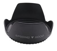 Cpolebev DC-SN HOOD 62mm Screw Mount Flower Crown Lens Hood Petal Shape for 62mm Lens Black