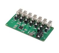 Cpolebev DC5V Micro-USB USB 2.0 HUB Module 1 to 7 Port USB Hub Seven Port Splitter Expansion Module with LED 480Mbps