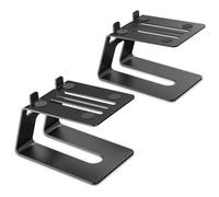Cpolebev Desktop Speaker Stands, 1 Pair, Studio Monitor Riser with Vibration Dampening Pad and 5° Tilt Design Improve