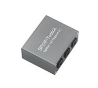 Cpolebev Digital Optical Audio Splitter Digital SPDIF TOSLINK Optical Fiber Audio 1X3 Splitter 1 in 3 Out Splitter Support 5.1