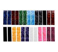 Cpolebev DIY Guitar Pick Punch Sheets Musicians Celluloid Guitar Pick Strips Three Thickness By 0.46/0.71/0.96cm Random Color