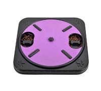 Cpolebev Dog Scratch Pad for Nails Dog Scratch Board Snack Compartments Rotating Round Dog Nail Scratch Board Removable