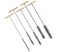 Cpolebev Drill Hole Brush Set Kit 8/12/16/20/25mm Cleaning Brush Set Stainless Steel Hole Brushes Cleaning Brush for Hammer Drills