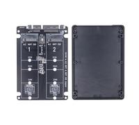 Cpolebev Dual M.2 to SATA3.0 Adapter M.2 SATA Protocol SSD Adapter 2 Port NGFF M.2 B Key to SATA 3.0 6Gbps M2 to SATA Converter