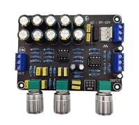Cpolebev Dual NE5532 Replaceable Tone Preamp Board Audio Treble Bass Adjustment Equalizer Preamplifier Tone Control Preamplifier