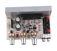 Cpolebev DX-0408 Power Amplifier Board 2.0 Channel Thick Film Digital Audio Stereo Amplifier Board with Electroplated Silver Knob