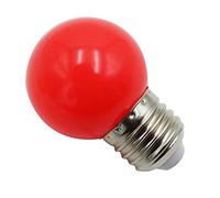 Cpolebev E27 Led Bulbs - E27 1w Pe Frosted Led Globe Colorful White/Red/Green/Blue/Ylellow Lamp 220v -1PCs(red)