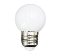 Cpolebev E27 Led Bulbs - E27 1w Pe Frosted Led Globe Colorful White/Red/Green/Blue/Ylellow Lamp 220v -1PCs(white)