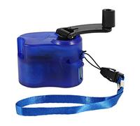 Cpolebev Edc Usb Phone Emergency Charger For Camping Hiking Outdoor Sports Hand Crank Travel Charger Camping Equipment Survival Tools--Blue