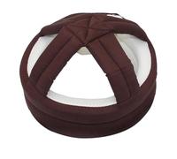 Cpolebev Elderly Protective Helmet, Safety Helmet Adjustable Breathable Seniors Fall Prevention Heads Protection Cap Coffee Color