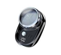 Cpolebev Electric Shaver USB Rechargeable Digital Display Men Travel Portable Detachable Shaver Beard Hair Trimmer,B