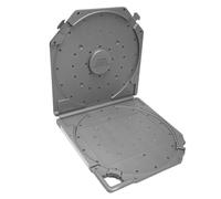 Cpolebev Empty Take Up Reels Storage Box Empty Tape Reel Storage Box Plastic Empty Tape Reel Storage Box Full Protection Open Reel Recording Tape Box Case Portable for 10 Inch Sound Tapes Grey