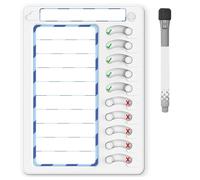 Cpolebev Erasable Chore Chart for Kids for Kids to Do List Routine Task Planning Board with Magnetic Stickers Refrigerator Magnet Easy Install Easy to Use