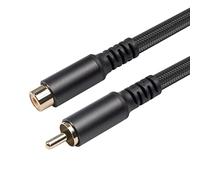 Cpolebev Extension Cable Audio Video Cable Male To Female Cord for Speaker, Subwoofer, Camera, HDTV, Amplifier, 1.8M