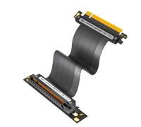 Cpolebev Extension Cable PCIE 4.0 16X 64GBS High Speed GPU Riser Cable for GPU Extension Card, (90 Degree) Length 30cm