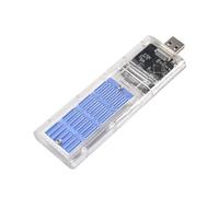 Cpolebev External M.2 NGFF SSD Enclosure High Speed USB3.0 Gen1 5Gb/S Transparent SSD Hard Drive Case for PC Blue