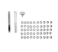 Cpolebev Eyelet Hole Punch Tool Kit with 50 Eyelets 6mm Gunmetal for DIY Kydex Sheath Kydex Eyelet