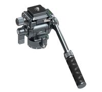 Cpolebev F38 Quick Release Fluid Video Pan-Tilt 360°Panoramic Gimbal Pan-Tilt Tilt 145° with Detachable Handle for Tripod Filming