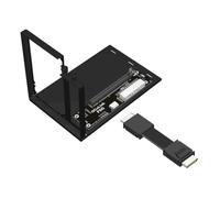 Cpolebev F9G-F9934-BK7 OCuLink Interface External Graphics Card Expansion Dock Male to Male Cable ATX Type PCIe4.0 64Gbps 25CM