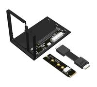 Cpolebev F9G-F9934-F4C-BK7 EGPU OCuLink GPU Dock M.2 NVMe to Oculink Adapter with Oculink Cable ATX Type PCIe4.0 64Gbps 50CM