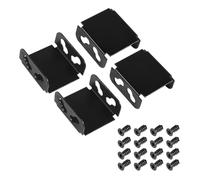 Cpolebev Fan Bracket Dual Fan Computer Radiator Holder for Video Card Cooling DIY Support 80MM/90MM/120MM/140MM (4 Pcs)