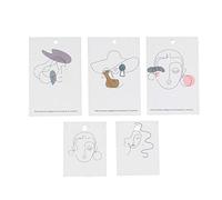 Cpolebev Fashion 100Pcs/Lot Elegant Women Pattern Earring Display Card Necklace Jewelry Packing Paper Card Tag Holders (Mixed)