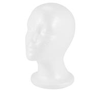 Cpolebev Female Foam Mannequin Model Hat Wig Display Stand Rack white