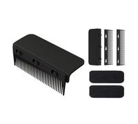 Cpolebev Flat Iron Comb Attachment Clip On, Grip Comb for Flat Iron, Flat Iron Hair Straightener Comb, for Flat Iron Black
