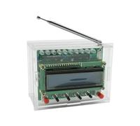 Cpolebev FM Radio Electronic Kit Production Welding RDA5807 Adjustable Frequency 87-108MHZ with LCD Display LED Light for DIY