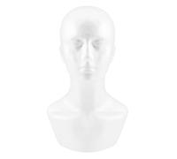 Cpolebev Foam Male Display Mannequin Dummy Wigs Hat Scarf Stand Model