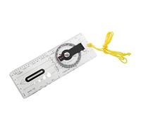 Cpolebev Foldable Navigation Camping Baseplate Compass Ruler Map