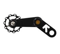 Cpolebev Folding Bike Chain Tensioner Bicycle Guide Wheel Single Speed Rear Derailleur Chain Tensioner with Sprocket